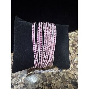 Touchstone Crystal Pink‎ Wrap-Star Bracelet NEW Barbiecore New